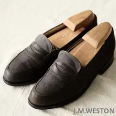 JM WESTONジェイエムウエストン コンビローファー115 炭黒35C
