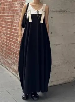 Eongu ヨングルStrap Draped Onepiece