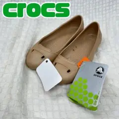 ✨新品未使用タグ付き✨crocs マッコール ウィメン フラット ゴールド W6