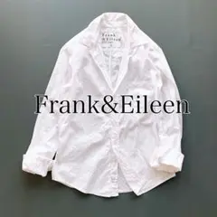 【美品】フランクアンドアイリーン　シワ加工　バリー　スキッパー　白シャツ