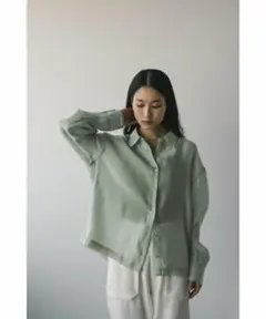 スタイルミキサー　シアー　長袖　シャツ