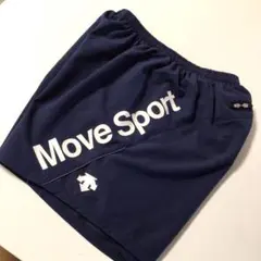 DESCENTE MOVE SPORT デカロゴ ハーフパンツ 紺 S メンズ