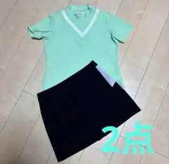 M・U SPORTS ゴルフ　モックネックシャツ　その他スカート　2点セット　L