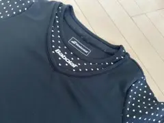 Babolat バボラテニスウェア半袖Ｌ　黒 ドット柄