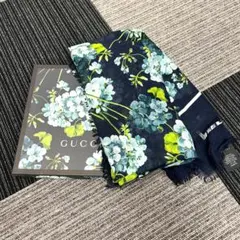 超美品 GUCCI グッチ 大判ストール スカーフ ブルームス ショール 現行