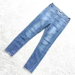 アースミュージックアンドエコロジー　スキニーストレッチジーンズ　デニムパンツ　L