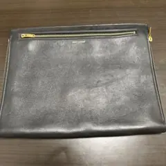 SAINT LAURENT クラッチバッグ 黒 レザー