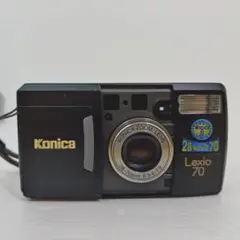 【完動品】　KONICA Lexio70 コンパクトフィルムカメラ　ブラック Konica〗Lexio70 black 新品未使用 元箱入り（#141） | ニクサン