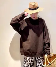 ATON/エイトン NATURAL DYE CREWNECK PULLOVER