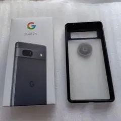 Google Pixel 7a ブラックケース　半透明