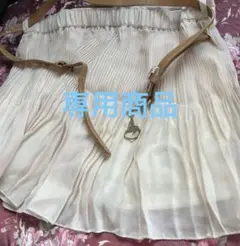 プリーツフレアキャロットスカート