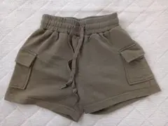 カーキ ポケット付き ハーフパンツ 130