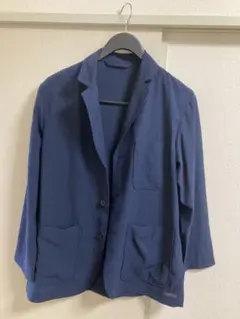 GLOBAL WORK 爽快DRYタッチジャケット　ネイビー
