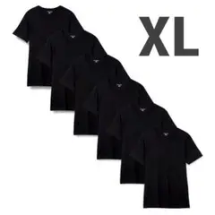 【美品】メンズ★Tシャツ★ブラック★XL★6枚組★インナーシャツ★通気性