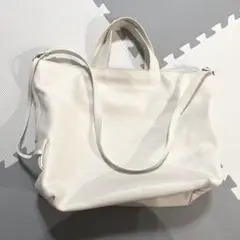 JIL SANDER NAVY トートバッグ ハンドバッグ 白 ホワイト