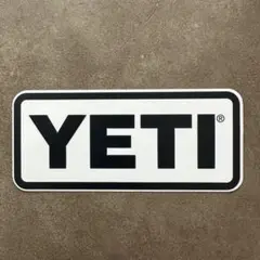 イエティ　YETI ステッカー　黒×白　ハワイアラモアナセンター購入☆