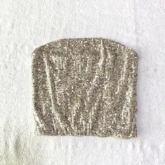 ✨未使用✨タグ付【ディバイデッド】チューブトップ スパンコール 背中ファスナーS