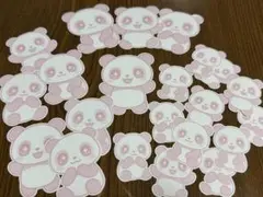 【匿名配送】パンダちゃんフレークシール（４）