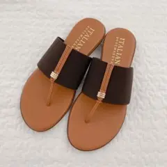 ITALIAN SHOE MAKERS トングサンダル ブラウン