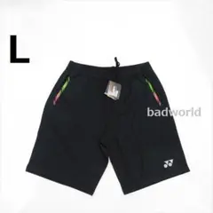 新品/L/ヨネックス/黒/最新海外モデル/ハーフパンツ/ショートパンツ/47