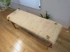 【夏のキャンペーン】ペルシャ　ギャッベ ミニランナー　120×40 ベージュヤギ