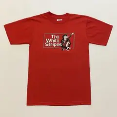 00s THE WHITE STRIPES 前面ロゴプリント バンドTシャツ S