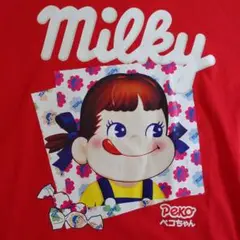 ぺこちゃん　不二家　ミルキー　Mサイズ Tシャツ　企業コラボ　ユニセックス