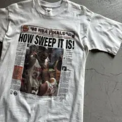 '95 NBA FINALS ©︎1995 Newspaper Tee M
