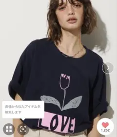 チューリップ柄Tシャツ