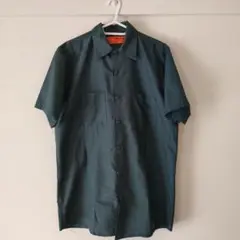 RED KAP ダークグリーン ワークシャツ M