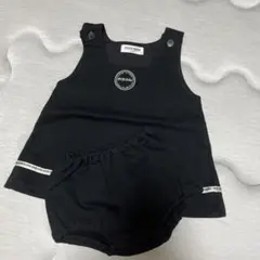 黒のコットンワンピースパンツ(~95cm)