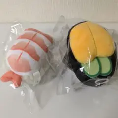 超絶お寿司　ぶるぶるマスコット　2種　えび　うに