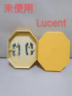 未使用【SWAROVSKI スワロフスキー】Lucent フープピアス ブルー