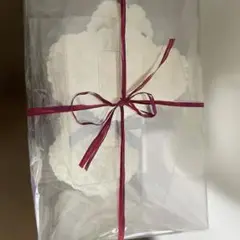 造花でできた犬の置物　結婚祝い