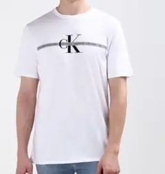 新品　Calvin Klein カルバン クライン ンズ　ビッグロゴ　Tシャツ
