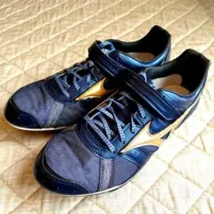 新品Mizuno フィールドジオLJ 【走幅跳】26.5cm ネイビー/ゴールド