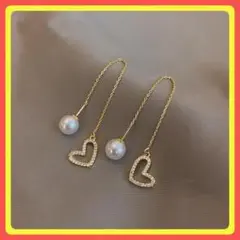⭐️フォロー割⭐️ピアス ゴールド パール 亜鉛合金 大人気 #C322-1