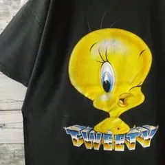 goodデザイン☆90s 1998 トゥイーティー ビッグプリント Tシャツ L