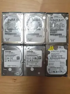 y033 6個セット 中古HDD 2.5 SATA
