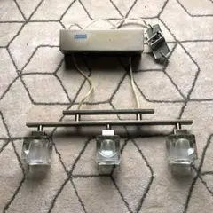 ペンダントライト ガラス3灯