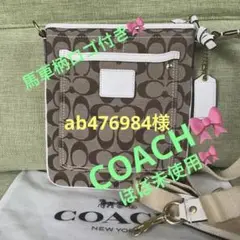 ほぼ未使用 馬車柄ロゴ COACH コーチ ショルダーバッグ バッグ ポシェット