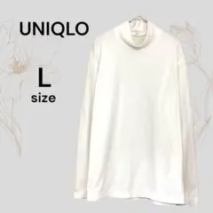 UNIQLO ユニクロ ヒートテック カットソー ホワイト タートルネック