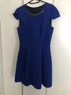 ZARA Basic ビジュー付きAラインワンピース