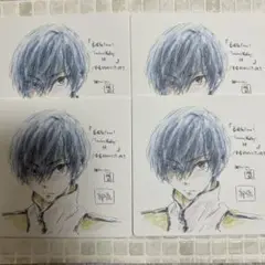 Free! ハイ☆スピード　桐嶋郁弥　コースター　映画特典　色紙　4枚セット