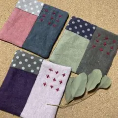 ★ちくちくコースター★ 3枚
