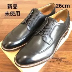 キャサリン ハムネット ロンドン ウイングチップ ビジネスシューズ 外羽根