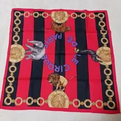 CELINEセリーヌ ハンカチ ヴィンテージ　サーカス　アクセサリーメダル