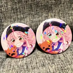 がっこうぐらし　丈槍由紀　ブラインド　ランダム　ホログラム缶バッジ　2個