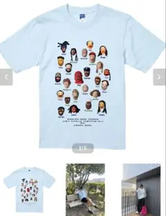 HUNG BOG 水色 Tシャツ Mサイズ
