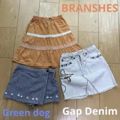 スカート　ショートパンツ　100 BRANSHES Gap Denim セット